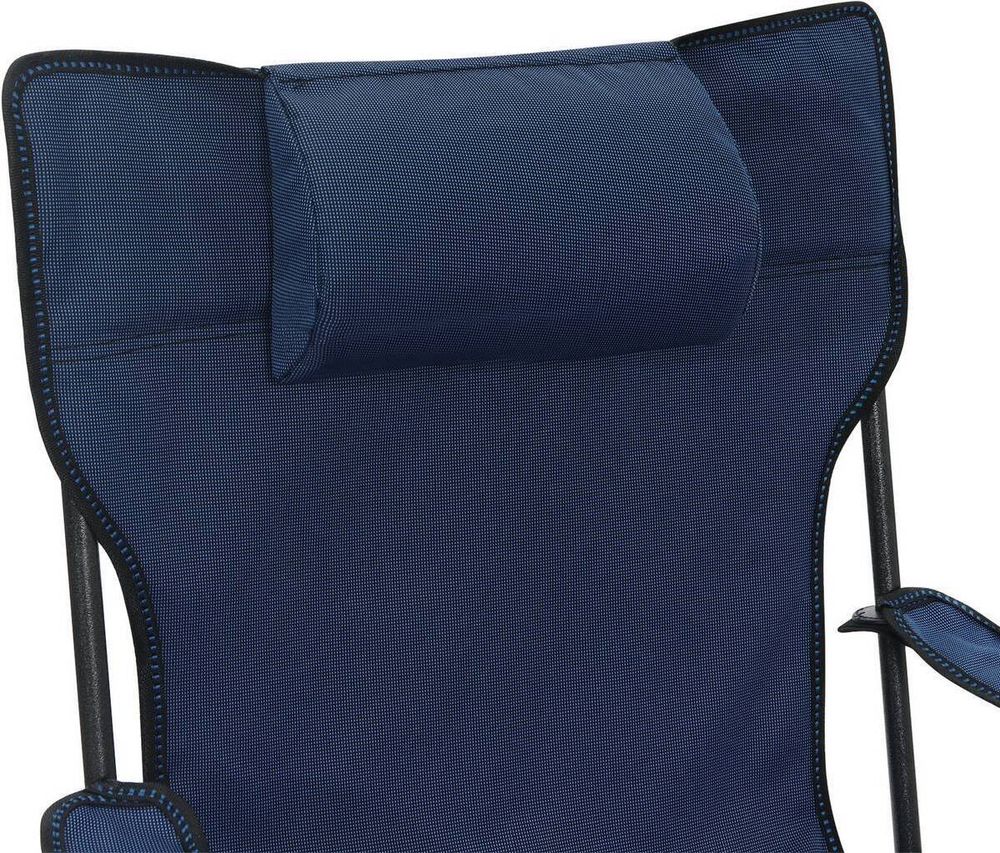 WOLTU 2er Set Campingstuhl, Klappstuhl, Liegestuhl, für Outdoor, Blau