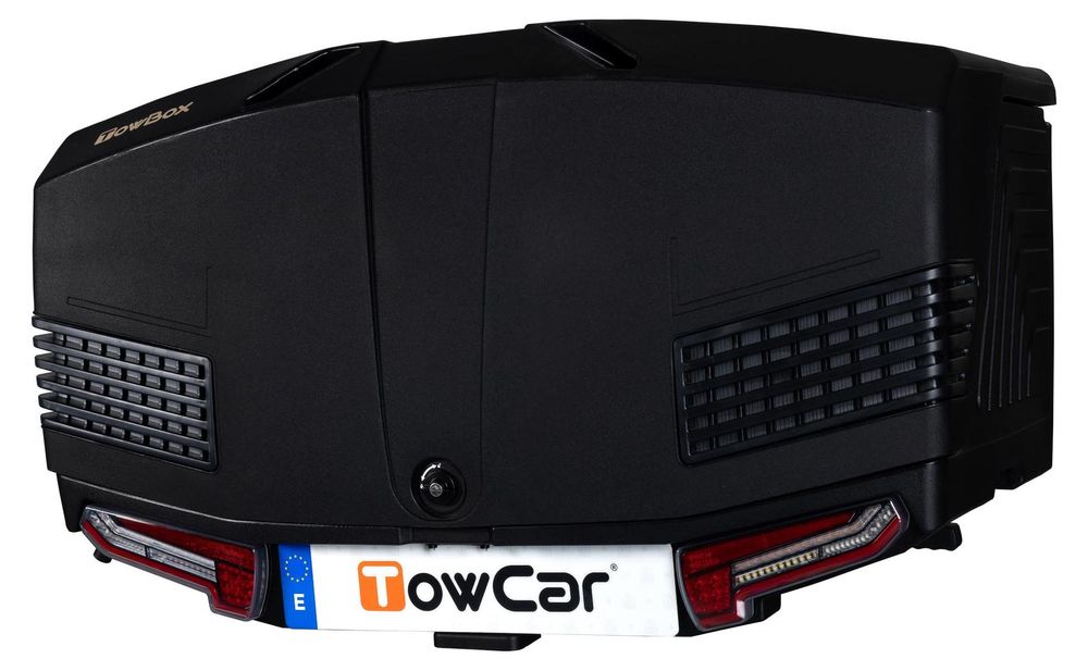 TowBox Transportbox Anhängekupplungsträger TV3XNN0 Anhängevorrichtung 650mm 1 222mm 750mm PE (Polyethylen) 400L 38kg