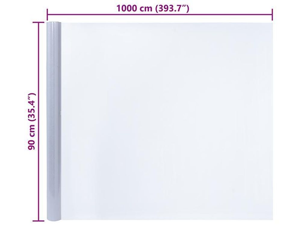 vidaXL Fensterfolie Matt Grau 0,9x10 m PVC