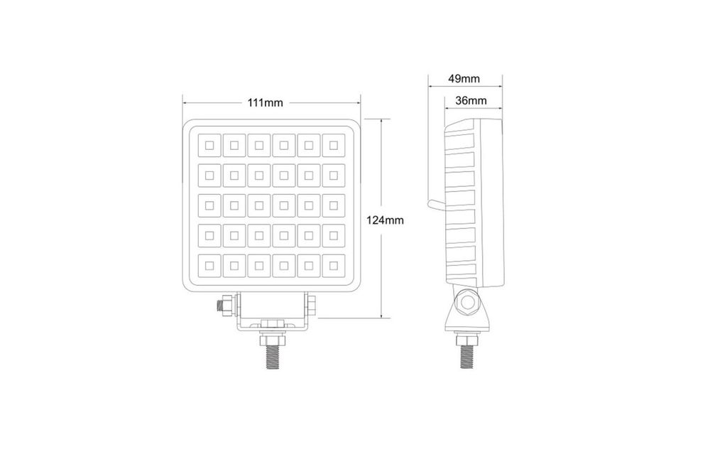 LED pracovné svetlo TruckLED L0156 reflektor 30xLED 3875lm s vypínačom
