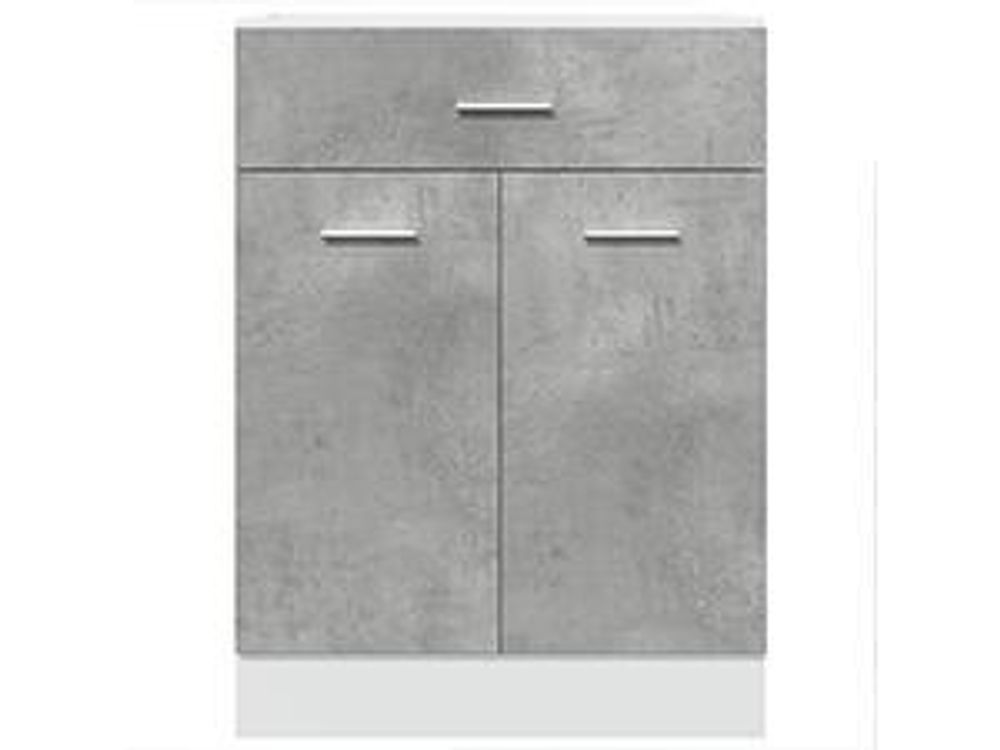 vidaXL Schubunterschrank Lyon Betongrau 60x46x81,5 cm Holzwerkstoff