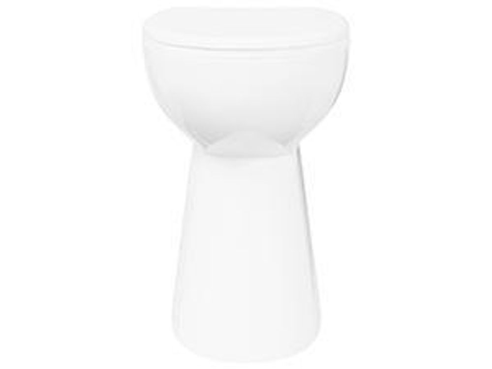 vidaXL Randloses WC 7 cm Extra Höhe Soft-Close Keramik Weiß