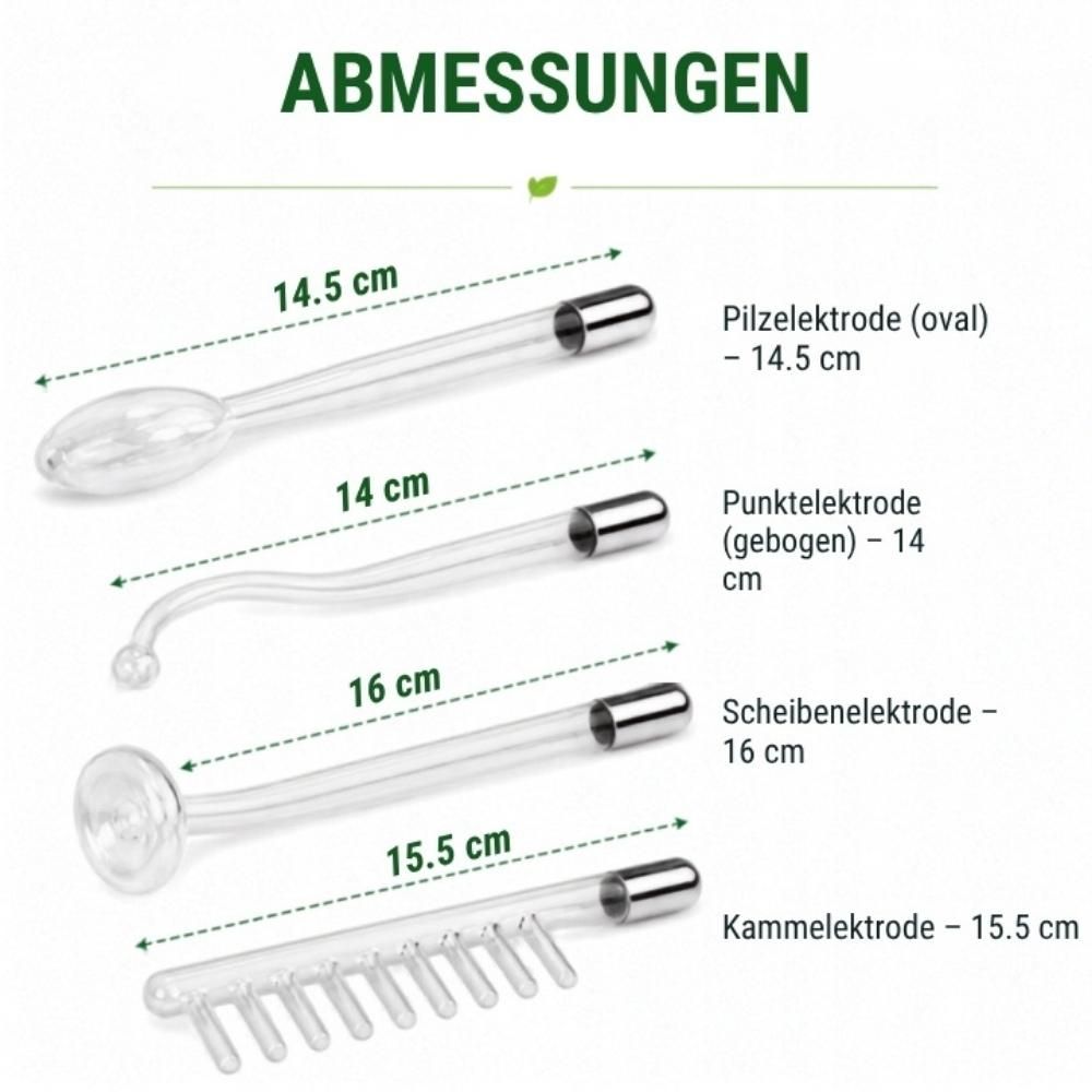 Darsonval-Hochfrequenzgerät zur Pflege von Gesicht und Kopfhaut, kosmetisches Massagegerät für problematische Haut mit 4 Elektroden