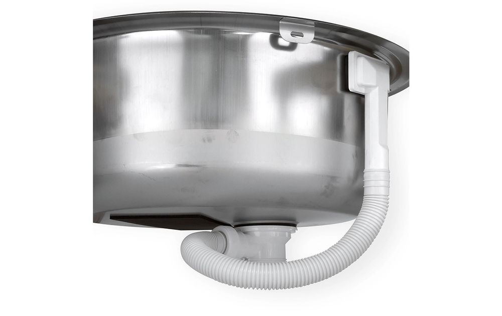 Edelstahl Einbauspüle "Ronda 1" Küchenspüle Waschbecken Rundbecken Rundspüle Spüle rund