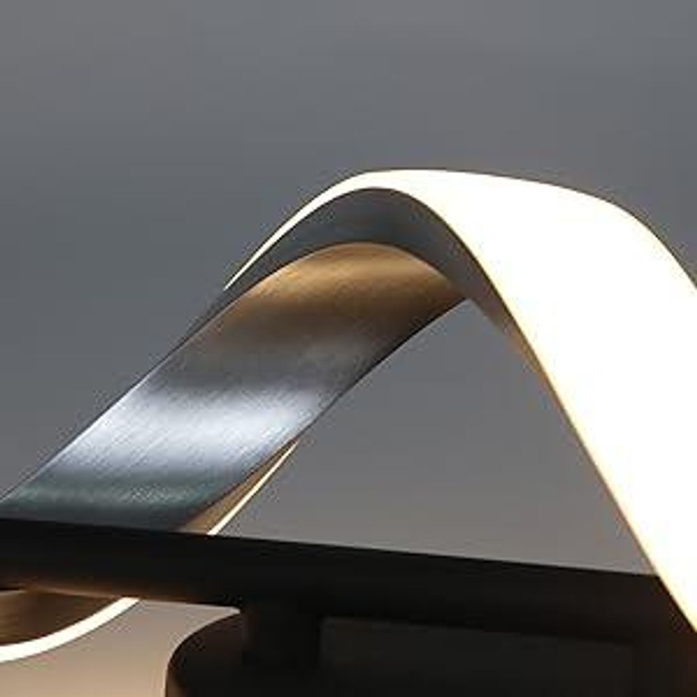 ZMH LED Wandleuchte innen Wandlampe modern Beleuchtung Nachtlampe in Wellenförmig Design 3000K Warmweiß Flurlampe