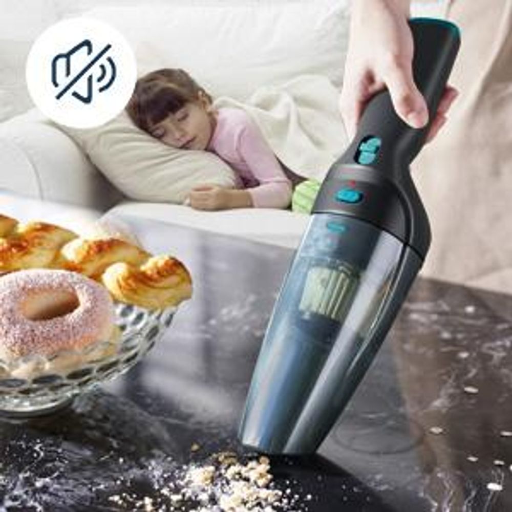Starker kabelloser Handstaubsauger, 9500Pa Saugkraft, mit Ladestation, waschbarer HEPA-Filter, für Auto, Haus, Tierhaare