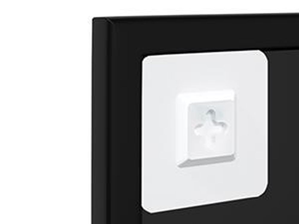 vidaXL Wandspiegel Schwarz 100x60 cm Metall