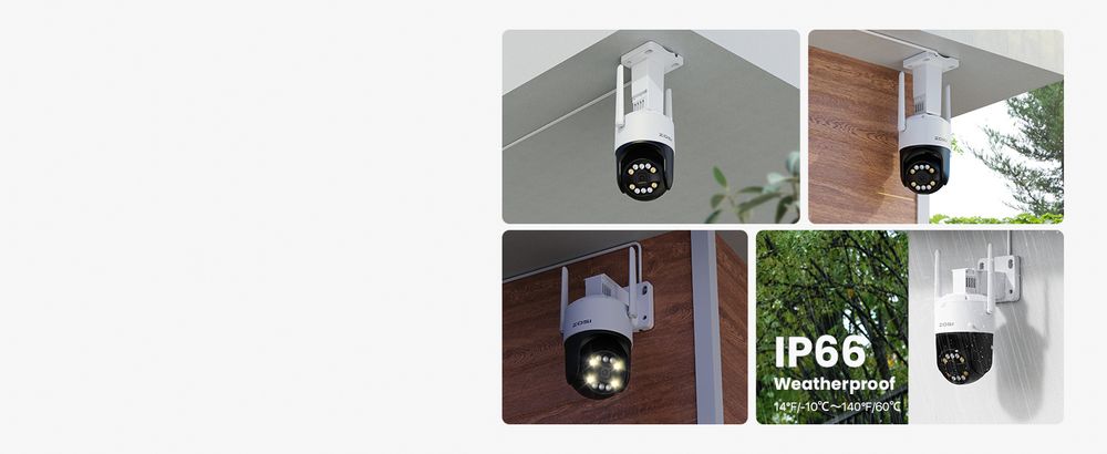 ZOSI 5MP WiFi 6 Überwachungskamera Aussen Set, 8CH NVR mit 1TB HDD, 4X 360° WLAN Kamera mit Personen- und Fahrzeugerkennung, Farb-Nachtsicht, C296B