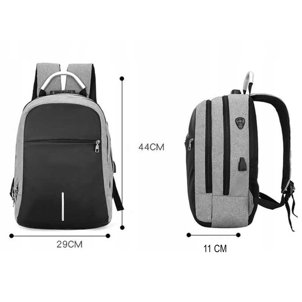 Rucksack Reiserucksack Erweiterbarer mit USB Ladeanschluss Anti Diebstahl Business Arbeit Reisen Rucksack für Notebook bis 15.6" Laptop Retoo