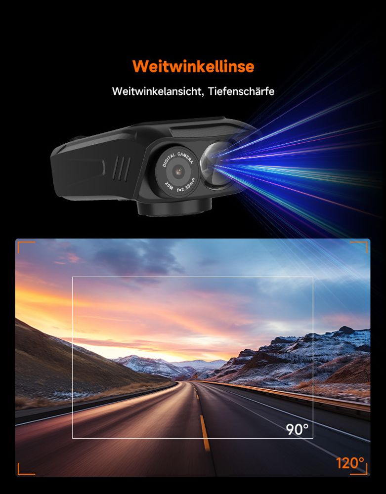 SVBONY SVGo C1 Action-Cam 4K 30FPS, 20MP WiFi-Kamera mit Touchscreen, integriertem GPS, EIS-Bildstabilisierung, 2500 mAh Lithium-Akku, für Radfahren