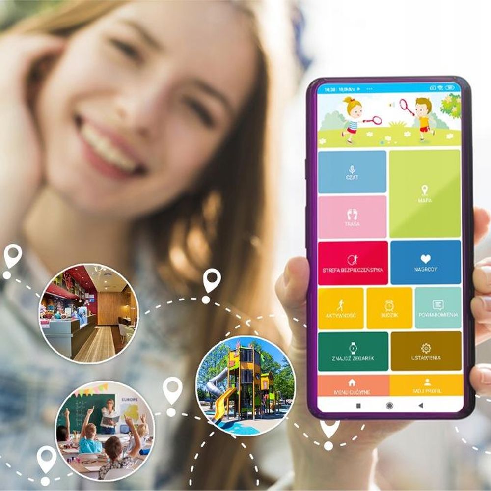 MaXlife MXKW-350, Smartwatch dla dzieci, Różowy
