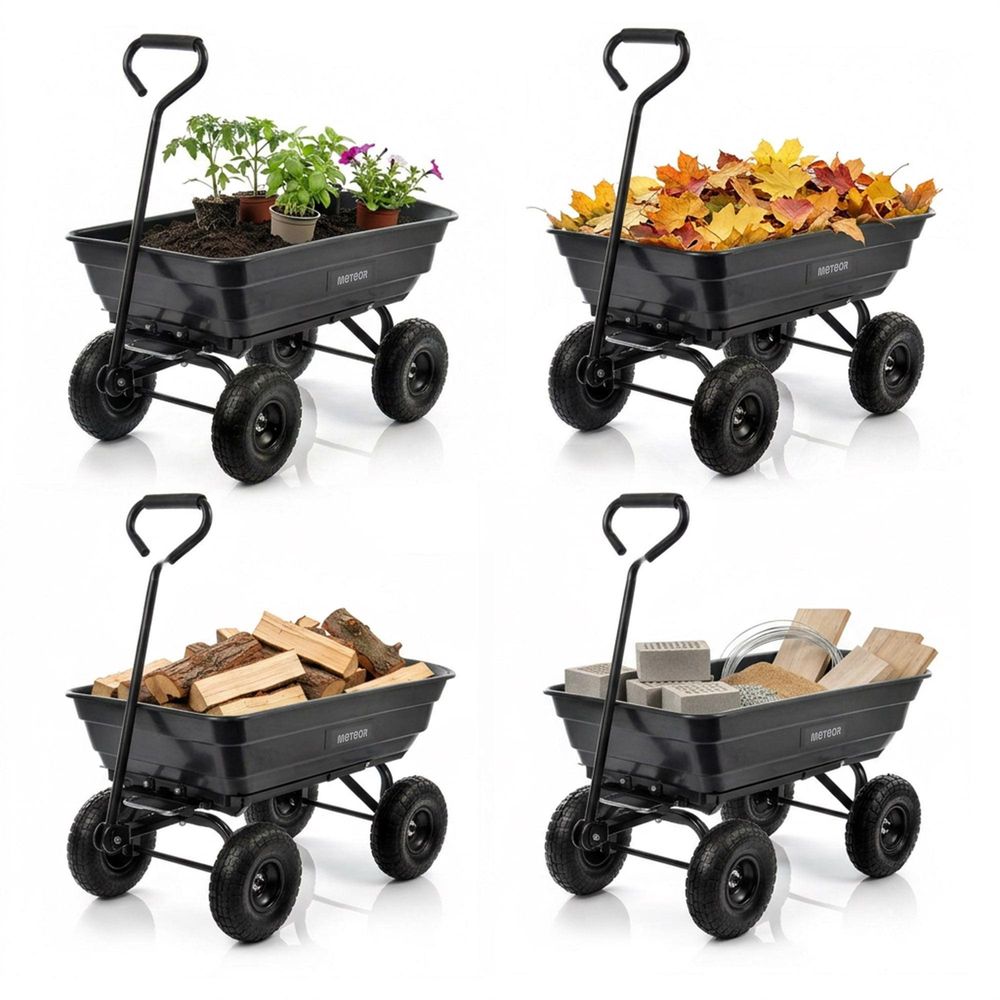 Der Kippwagen Meteor 3-in-1 schwarz - Kippfunktion