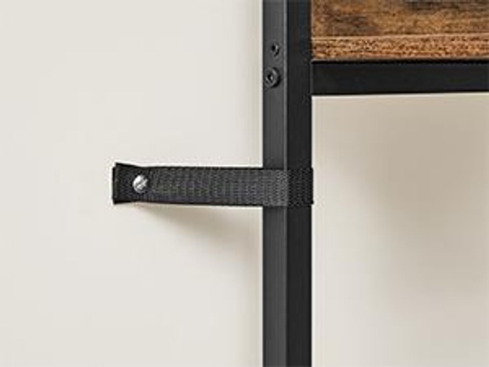 VASAGLE Küchenregal mit Steckdosen, Standregal, Mikrowellen-Regal, verstellbare Ablagen, Stoffschublade, 12 Haken, 40 x 100 x 180,4 cm, für Mikrowelle