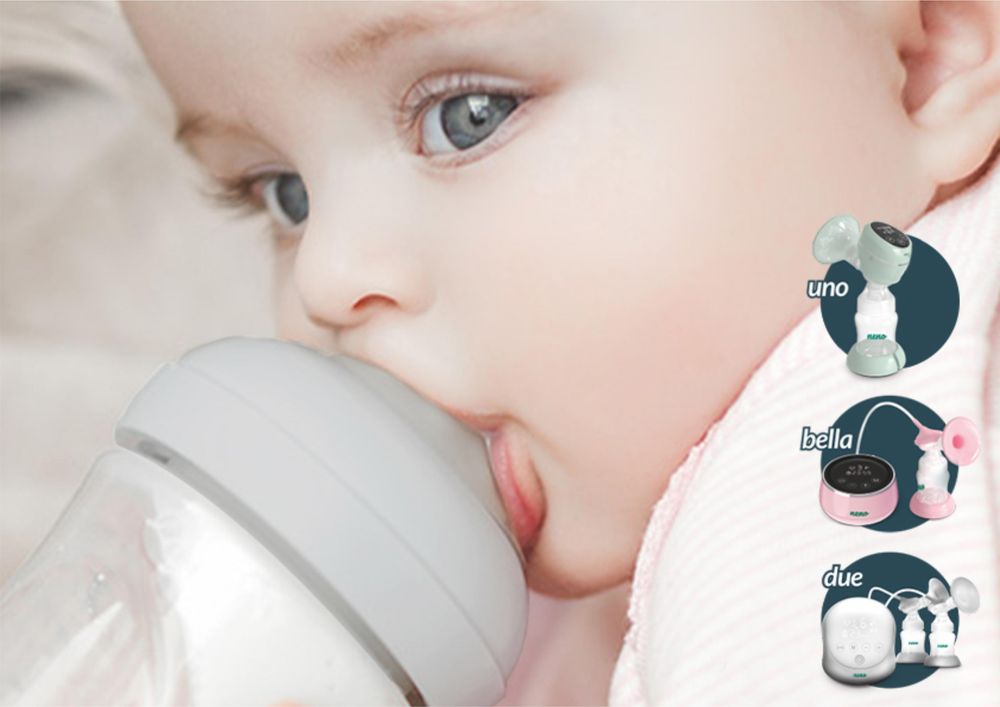 Neno Antikolik-Babyflasche mit Sauger 150ml für Neugeborene 0-3 Monate