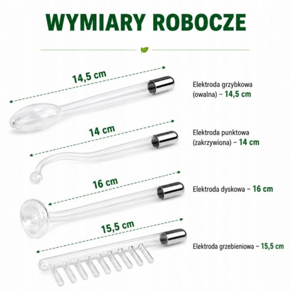Urządzenie Darsonval wysokiej częstotliwości do pielęgnacji twarzy i skóry głowy, masażer kosmetyczny do skóry problematycznej z 4 elektrodami