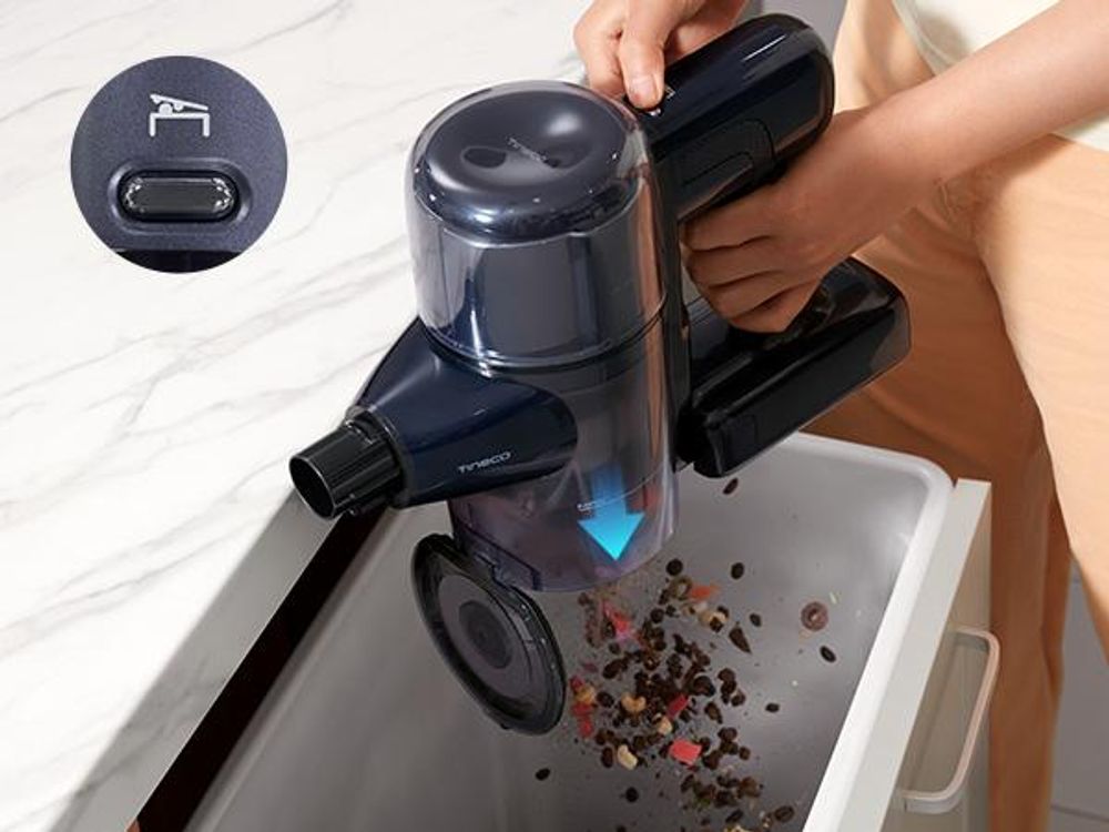 Tineco PURE ONE S50 Kabelloser Akku Staubsauger, 150AW Saugleistung, bis zu 95 Min. ZeroTangle-Bürste, LED, Entfernt Mühelos Großschmutz & Tierhaare
