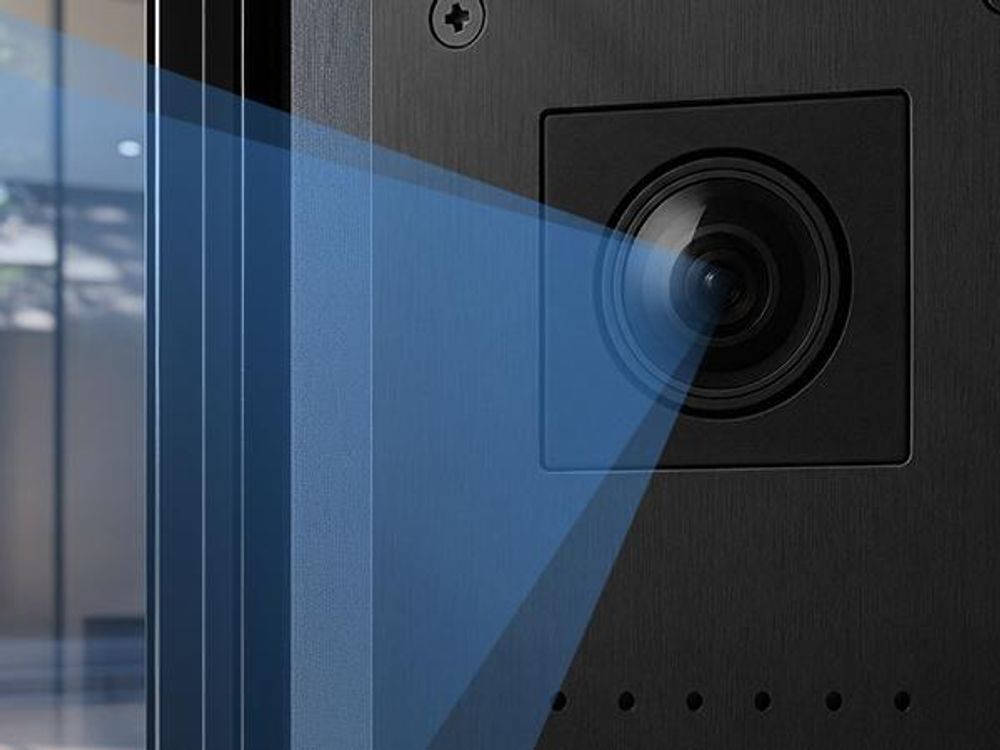 Entri L Video Türsprechanlage, 1 Familienhaus mit 7-Zoll Monitor, 2-Draht, Unterputz, Video Türklingel Smartphone App, Full HD Kamera, schwarz