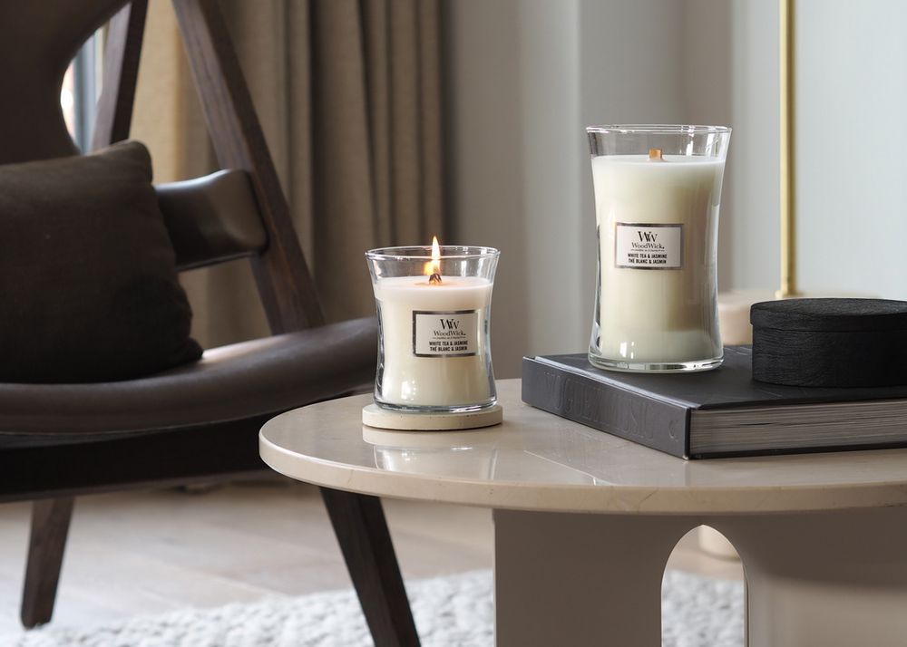WoodWick White Tea & Jasmine Duftkerze 609,5 g