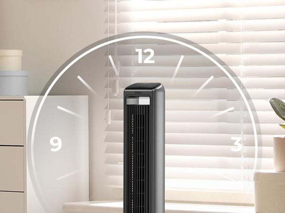 Balter Turmventilator mit Fernbedienung, Standventilator, Oszillation, 50W, 3 Geschwindigkeiten, 3 Modi, Timer bis 15 Std, Mobiler Luftkühler, leise