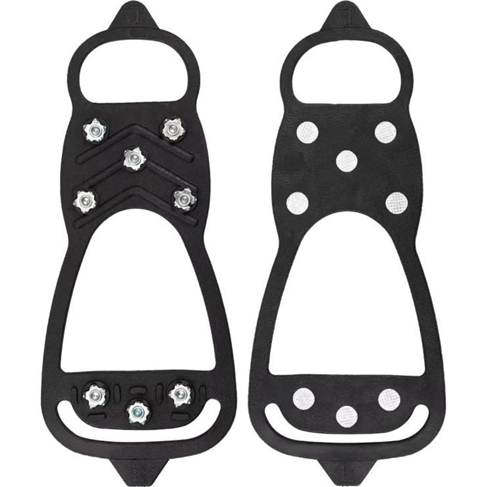 LUXTOM | Steigeisen für Schuhe, L 34-46, 8 Zähne Schuhkrallen, Anti Rutsch Schuhkralle, Eiskralle zum Spielen im Schnee mit Edelstahl Spikes für Wandern, Schnee, EIS, Trekking, Eisfischen