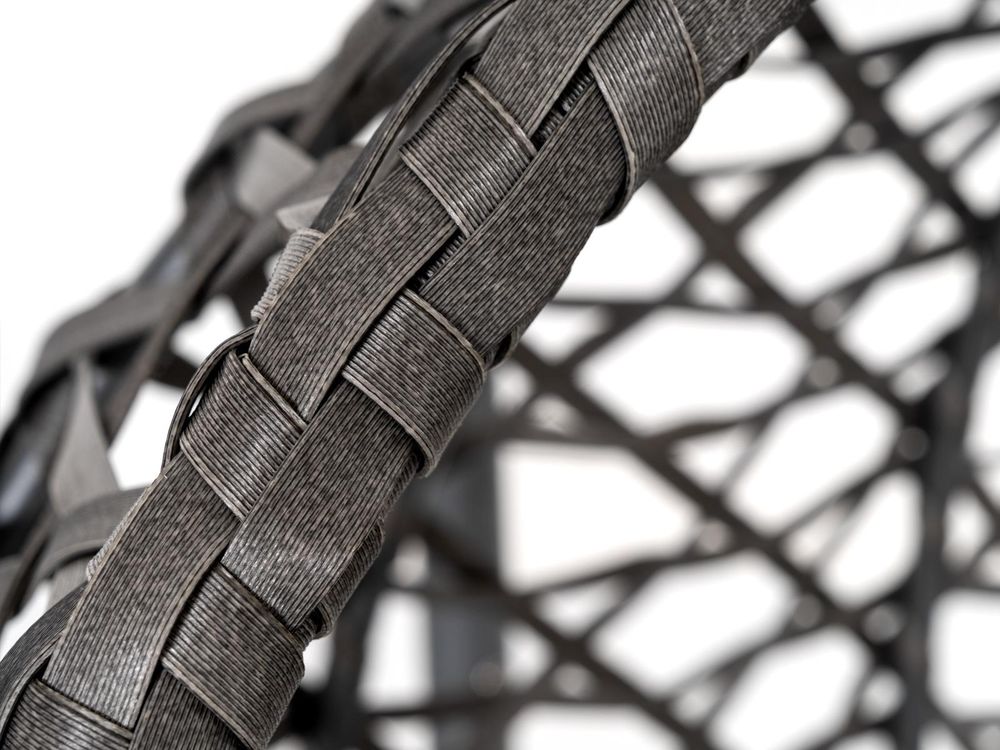Avestar Outdoor-Schaukel-Hängesessel in Eiform mit weichem Kissen