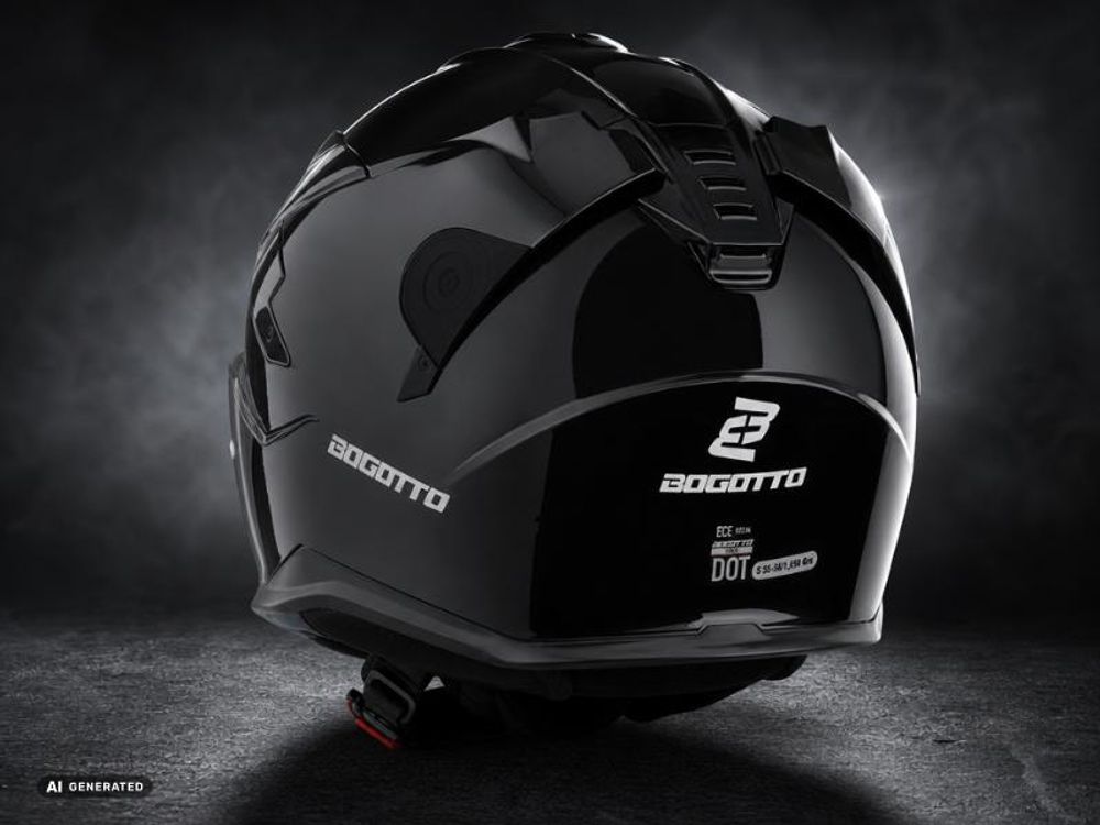 Bogotto FF122 SVK Solid Helm, schwarz matt, L (59/60)