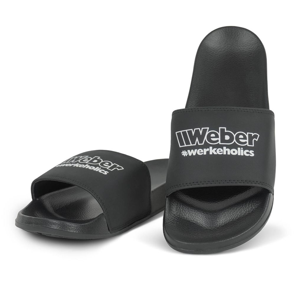 Weber #Werkeholics Badelatschen schwarz 43