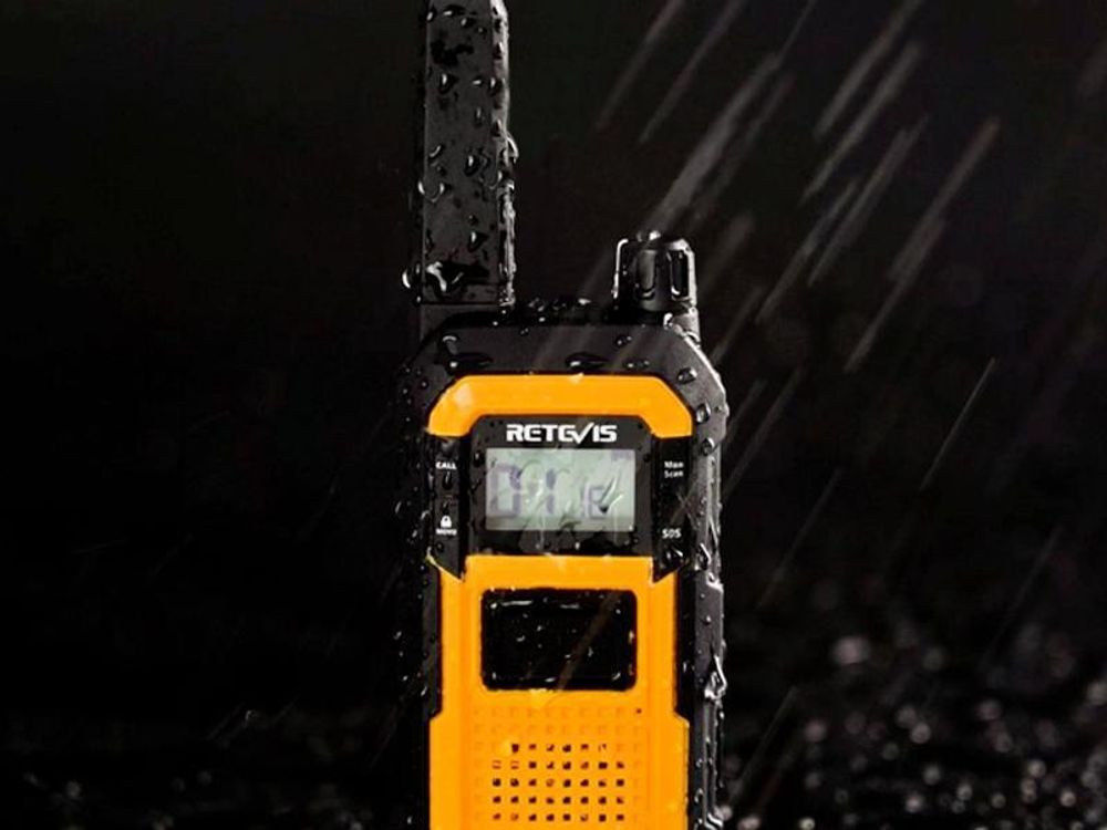 Retevis RB648 Heavy Duty Walkie Talkies, IP67 vodotěsná vysílačka, Dual PTT, 2000mAh Type C Charge, nouzová vysílačka pro dospělé na staveniště (2 ks)