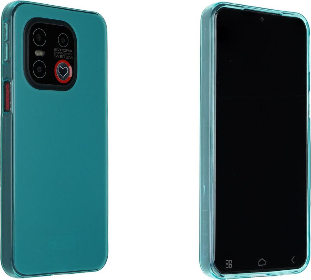 caseroxx Schutz-Hülle TPU-Hülle kompatibel mit Emporia SMART.ME7 / 7lite / 7mini, Gummi Handy Tasche hellblau