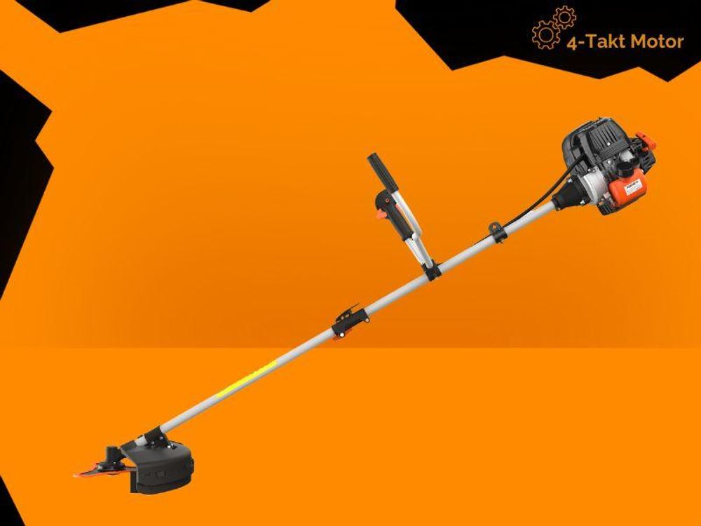 FUXTEC Benzin Motorsense FX- 4MS131 - 31ccm | 1PS Freischneider |Notstop| 7,5kg | 320 mm | mit Faden + Messer | 4-Takt | Komfort Tragegurt
