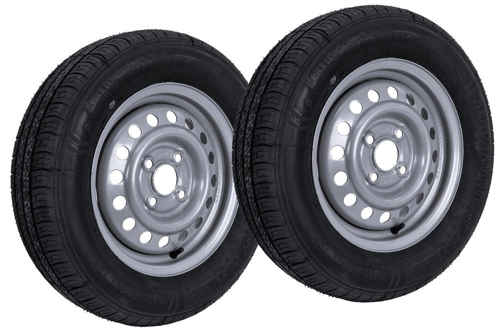 KENDA Anhänger Komplettrad 2er-Set 165/70 R13 für Camping- und Nutzanhänger