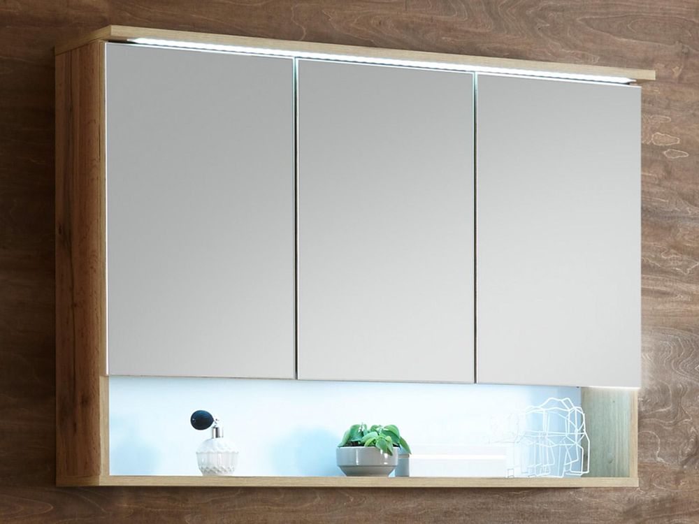 Bella I Spiegelschrank – Moderner Badschrank mit LED-Beleuchtung und Stauraum