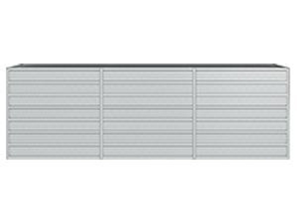 vidaXL Garten-Hochbeet 240x80x77 cm Verzinkter Stahl Silbern