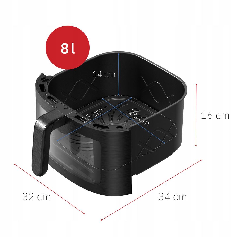 LED-Touchdisplay mit acht Programmen der WEBBER AF800