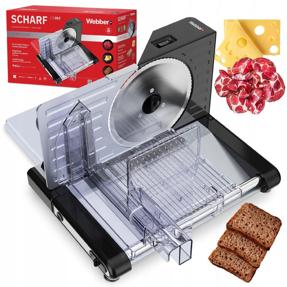 Elektrischer Allesschneider WEBBER INOX mit 160 Watt