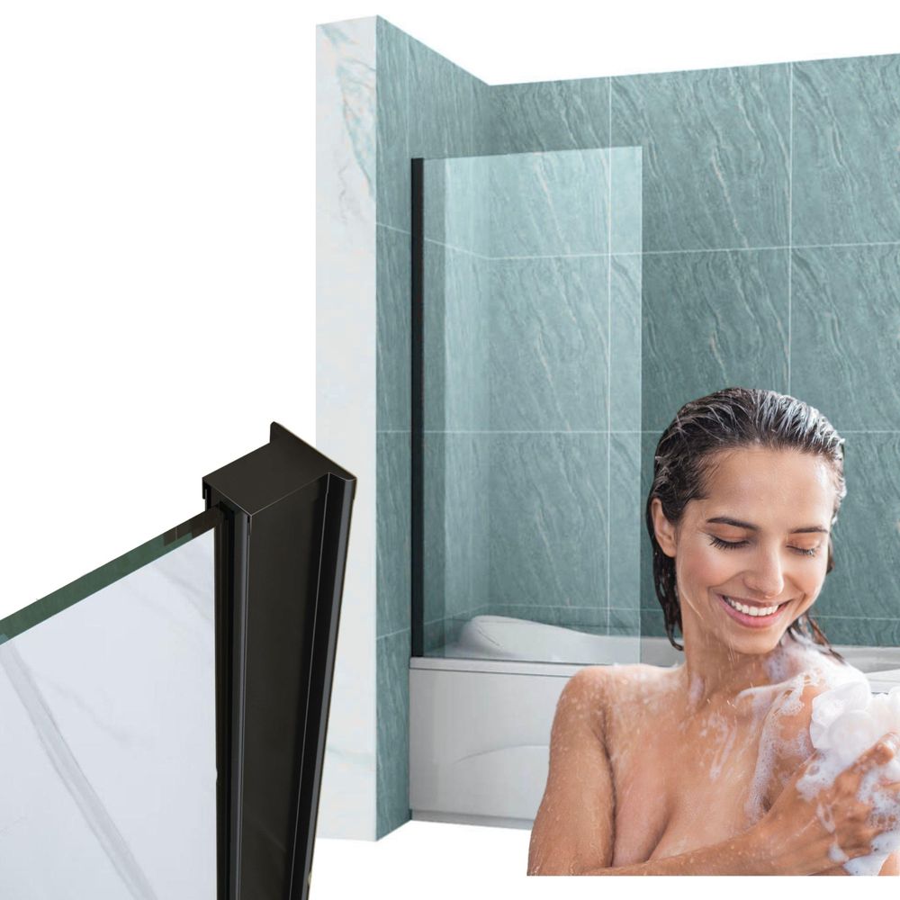 Silla, duschwand badewanne 50x150, duschwand aus glas, badewannenaufsatz, faltwand