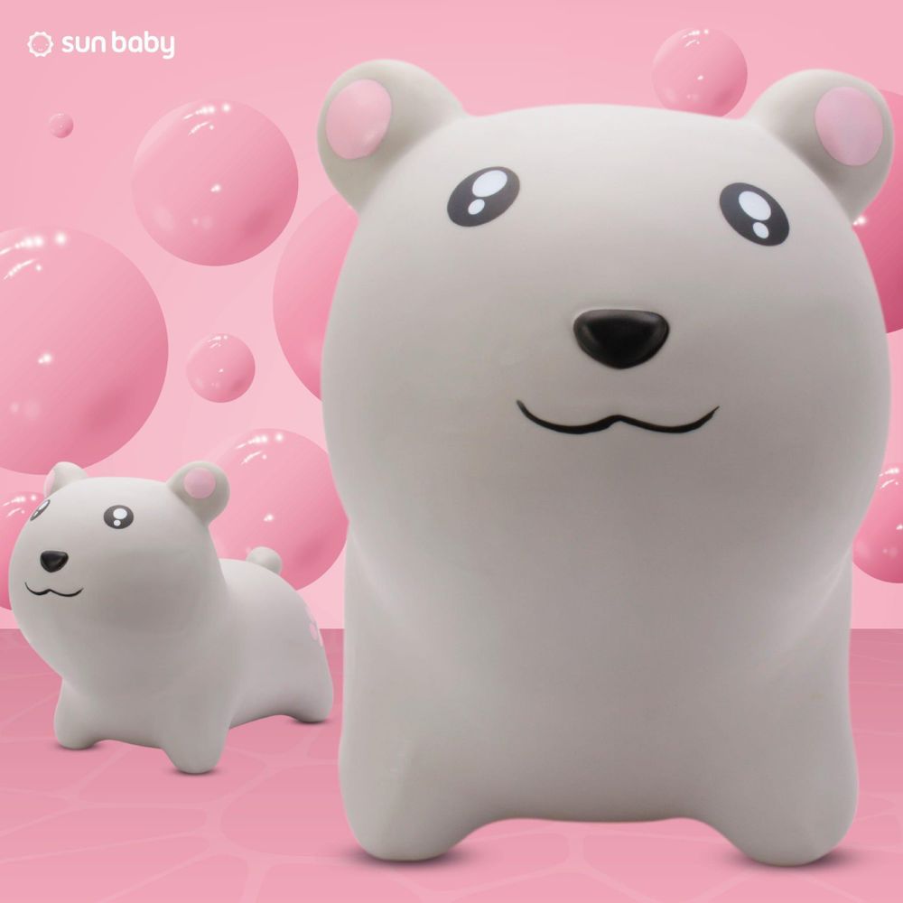 Zwei SUN BABY Hüpftier Hamster nebeneinander, Frontalansicht