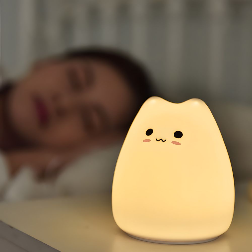 Nachtlicht Silikon LED Touch Nachttischlampe Kinder Baby Nachtlampe Schlaflicht Dimmbar Licht Lampe USB Kinderzimmer Schlafzimmer Geschenk Retoo