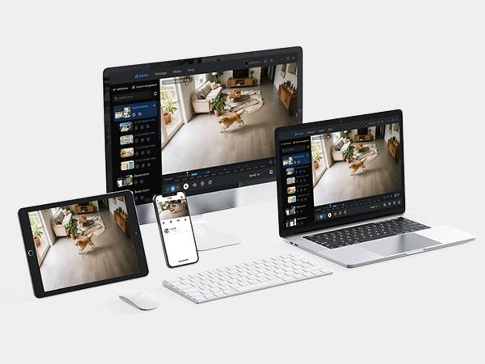 ZOSI 4K PTZ Überwachungskamera Innen WLAN mit 64GB Karte, 2,4/5Ghz WiFi, Personen-/Haustiererkennung & Verfolgung, One-Touch-Call, C518
