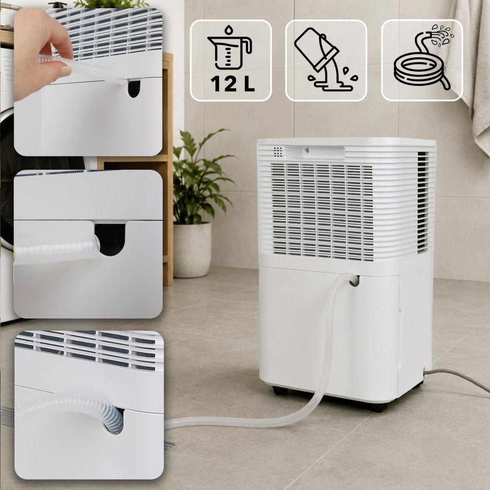 EBERG RICO Luftentfeuchter 12 l/24h Hygrostat Aromafunktion