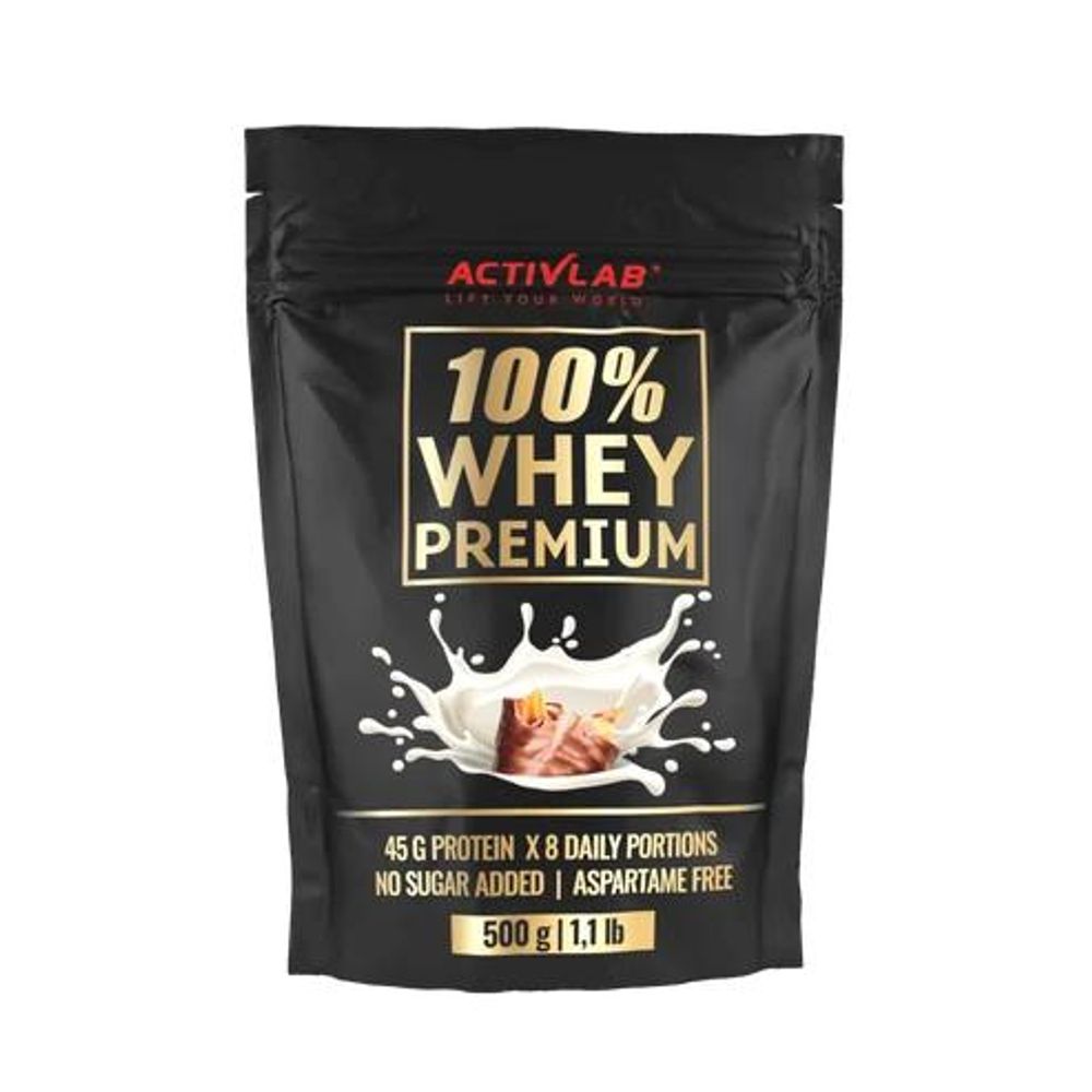 Activlab 100% Whey Premium 500 g, Karamell-Schokolade, Whey Protein Konzentrat WPC, Protein Shake, Muskelaufbau