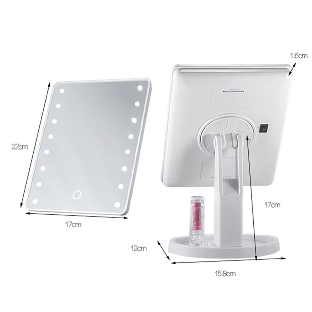 Kosmetikspiegel Schminkspiegel mit LED Licht Tischspiegel Beleuchtet Make-Up Kosmetik Spiegel mit Beleuchtung Schminkspiegel Hollywood Retoo