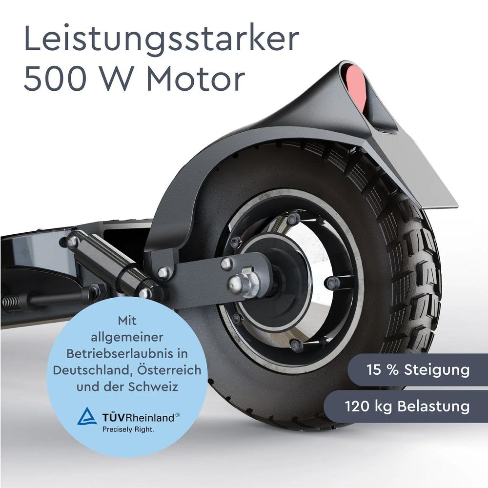 E-Scooter JOYOR Y8-S 100 km Reichweite 500W 10" Offroad mit ABE
