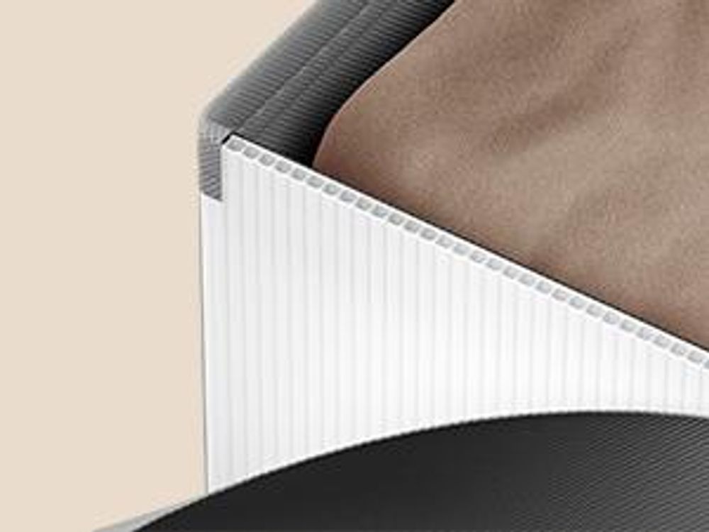 SONGMICS 5er Set Schubladen-Organizer, Faltbare Aufbewahrungsboxen für Unterwäsche, 19 x 40 x 10 cm / 15 x 40 x 10 cm, Grau