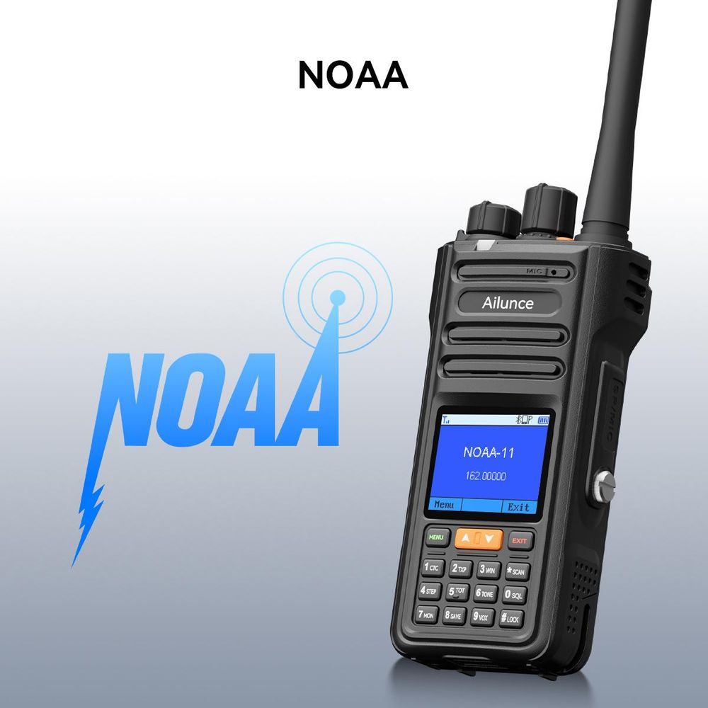 Retevis Ailunce HA2 Bluetooth rádio, radioamatérské, APP ovládání, APRS/GPS, rychlé nabíjení, IP67 vodotěsné, 2800mAh, SOS, pro radioamatéry