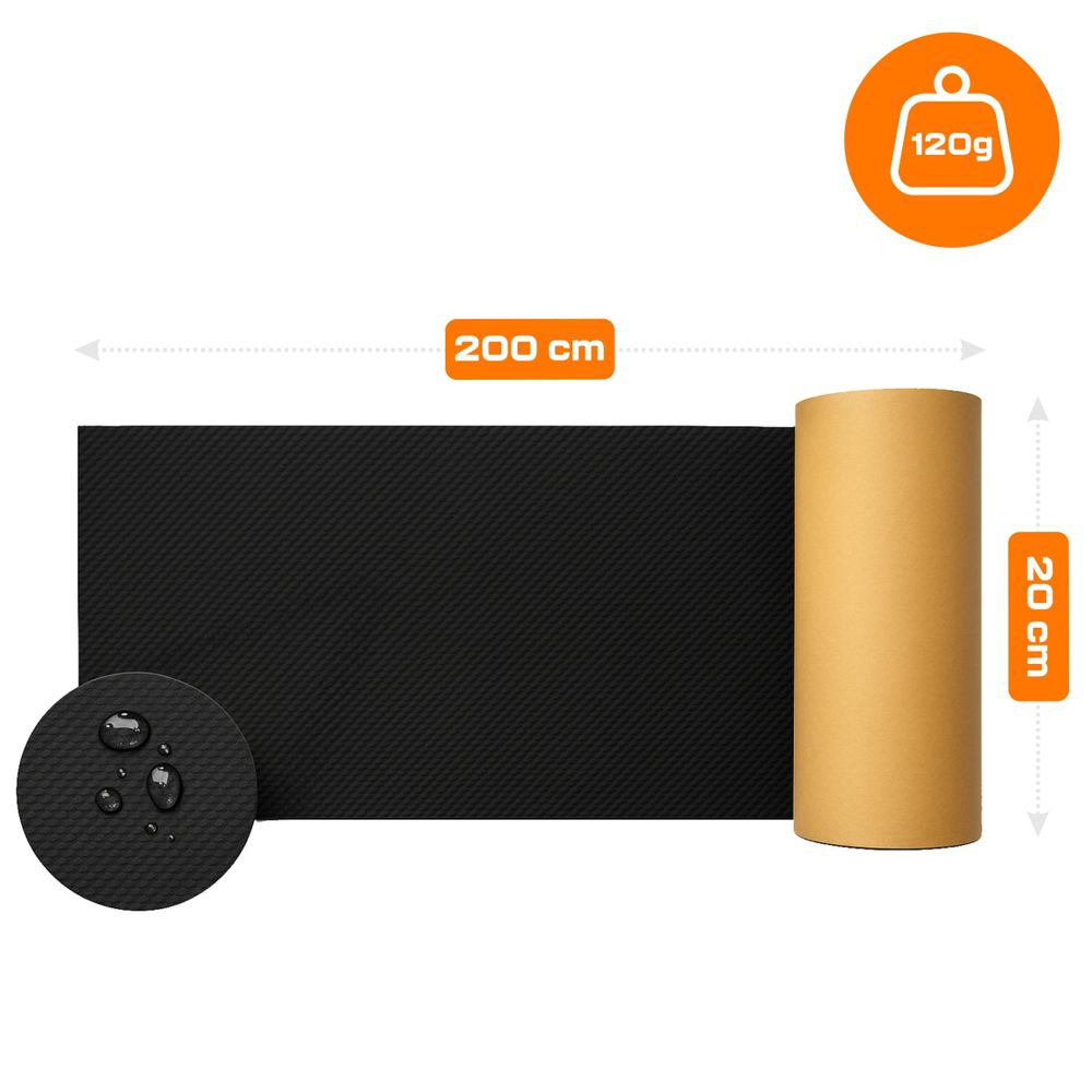 Schutzstoßdämpfer für die Wand Garagenmatte für den Parkplatz, 200x20x0.4 cm