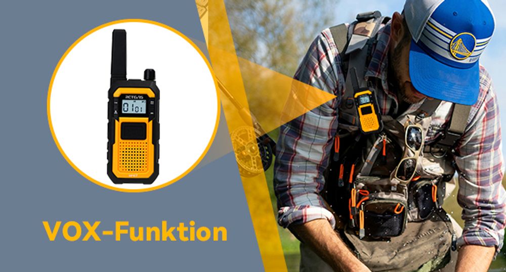 Retevis RB648 Hochleistungs Walkie-Talkies, IP67 Wasserdichtes Funkgerät, Stoßfest, 2000 mAh, USB-C, Professionelles Walkie-Talkie für Erwachsene auf der Baustelle, Transport (6 Stück)