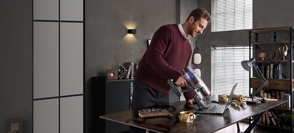 Ultenic U16 Flex Akku Staubsauger Kabellos 75000PA/70 min, Akkustaubsauger mit Touchscreen und Ladestation, 180°flexibles Biegegelenk, selbststehendes
