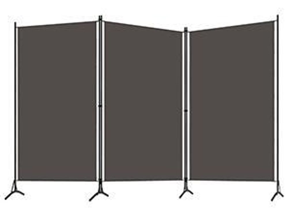 vidaXL Séparation de pièce 3 pièces anthracite 260x180 cm