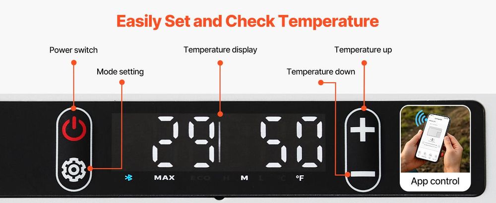 VEVOR 95 L Elektrische Kompressor Kühlbox, 12/24 V DC & 100-240 V AC Tragbare Autokühlbox mit Rollen & Griff, Gefrierschrank bis -20°C, Mini Kühlschrank für Auto, Wohnmobil, Lkw, Camping & Outdoor